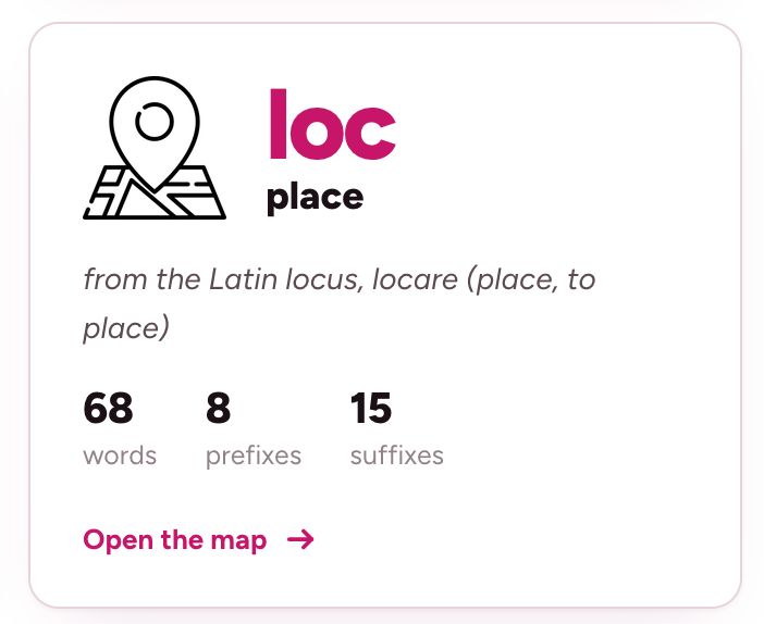 SoundSyllable's tweet photo. I have been busy so haven't posted for the past few weeks, but I have steadily  been adding more morpheme maps.

The latest include:

pete (seek, aim for)
tract (pull, draw)
bi (life)
flor (flower)
memor (remember)
loc (place)
press (press)

https://t.co/46623bXjF4 

🙂 https://t.co/m0P6t4snZr