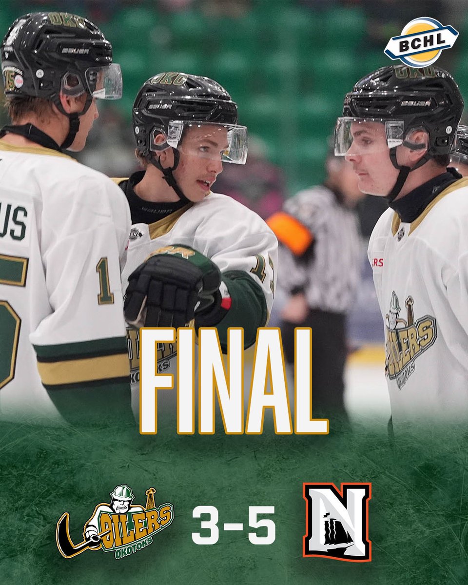 OkotoksOilers's tweet photo. You can’t win them all 🤷‍♂️.

We are back at the VRC on Wednesday when we aim to get back to our winning ways against the Vernon Vipers!

#OkotoksOilers #BCHL https://t.co/1tLI2893FR