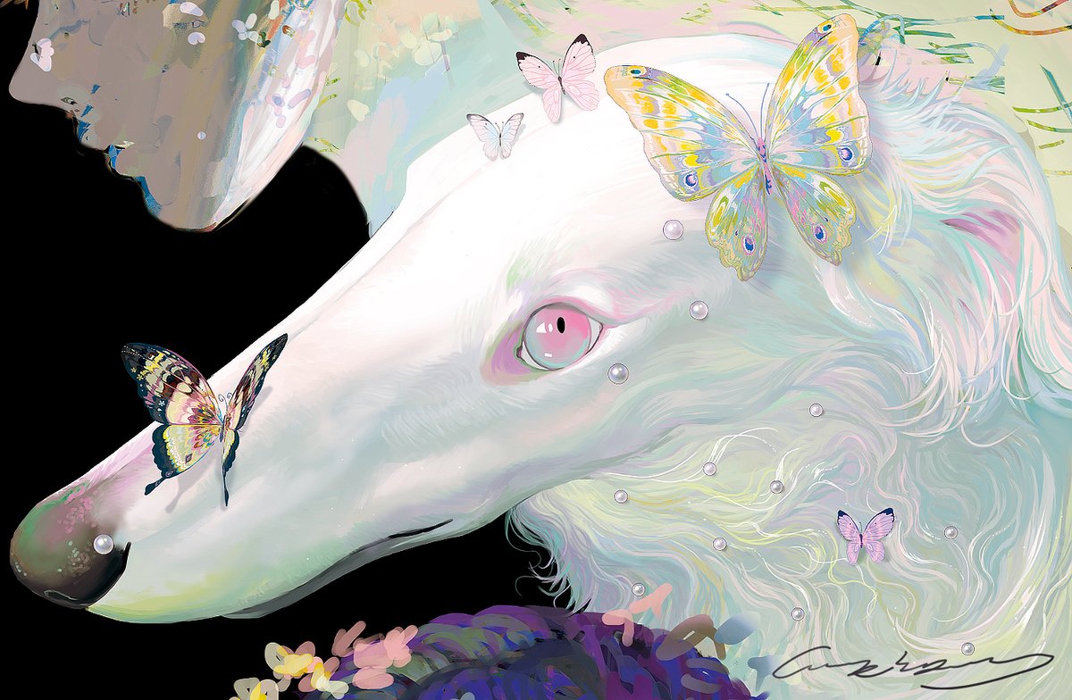 ttazn666's tweet photo. ‌Like Borzoi‌（I posted this drawing yesterday and it got so many likes and shares—thank you all! But then I accidentally deleted it 😭 I tried to restore it, but X doesn’t have that feature. I hate X. Now I have to repost it，‌I'm so sad..😭😭😭） https://t.co/PdrbuFaUyK