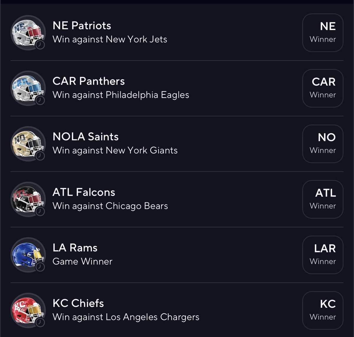MindOfJakeUp's tweet photo. W6 NFL ML MADNESS (10x) 

CAN WE GO BACK 2 BACK ? 👀 https://t.co/KMbhis7EbP