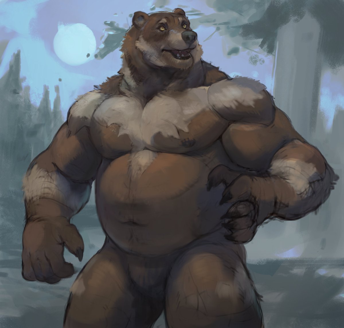 notsophatmatt's tweet photo. Weretober 2026 Day 11 - Lunar Arctodus https://t.co/0mTaAIv2ti