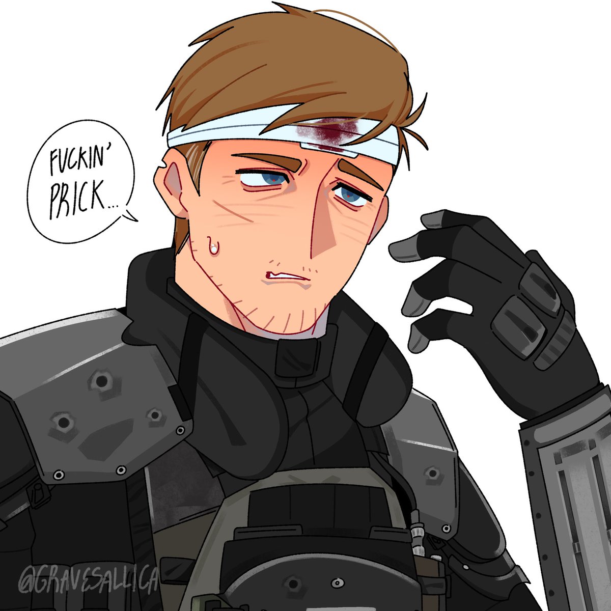 gravesallica's tweet photo. he’s perfectly fine ok #mw4 #philipgraves https://t.co/CG5scc0yFU