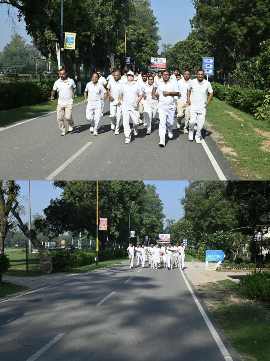 GCCRPFRAMPUR's tweet photo. GC CRPF, Rampur, conducted *"Fit India Freedom Run 7.0"* and *"Sundays on Cycle"* cycle rally on 18/10/26 under the theme *"Fitness Ki Dose, Aadha Ghanta Roz."* Officers and Jawans participated with great enthusiasm.

#FitIndiaFreedomRun7#FitIndia@crpfindia https://t.co/VCjYNGkEAC