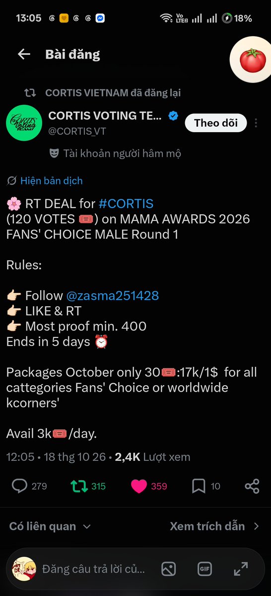 HuynTrn811's tweet photo. @CORTIS_VT @zasma251428 i vote for #CORTIS on #MAMAVOTE2026 https://t.co/ZRSuHqWJtN