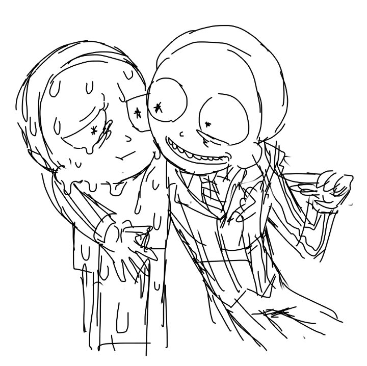 taoyeuyaoi's tweet photo. #mortycest 
Hôm nay vẽ trẻ con chụt nhau nhá https://t.co/k0AqeodYNm