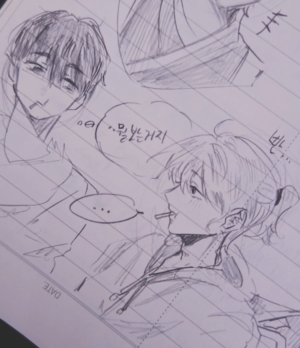 sachiping's tweet photo. 차타고 가면서 공부하려구 챙겨온 노트에 그려진 낙서 찾기!!
(전부 학교에서 그린거..) https://t.co/ES9CfJpHLV