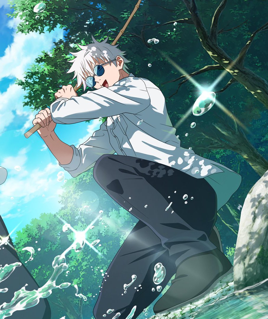 fushiqruo's tweet photo. GOJO oh my god he’s so cute https://t.co/coV0pEqNp2