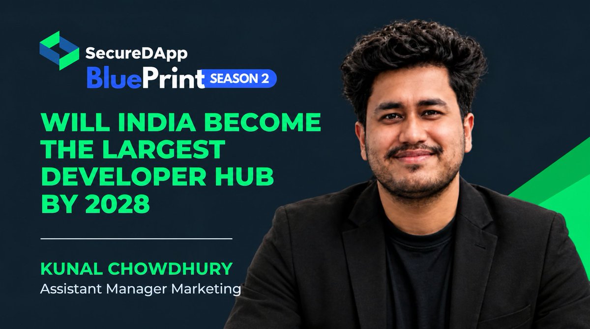 Secure_DApp's tweet photo. Can India become the world’s largest Web3 developer hub by 2028? 🇮🇳

The momentum is undeniable. Over the past few years, we’ve watched Indian engineering talent transition from legacy maintenance to building core Web3 infrastructure, smart contracts, and decentralised protocols.

Today, Indian developers contribute to a substantial portion of global GitHub commits in the blockchain ecosystem. However, significant challenges remain:

- Regulatory ambiguity pushing startups to incorporate overseas
- A talent gap in advanced security, formal verification, and audits
- The urgent need for scalable local ecosystems and mentorship

Despite these hurdles, the sheer developer density and developer-first culture indicate that 2028 could be the defining inflection point.

In our latest video breakdown, we analyze the structural forces driving this shift, the regulatory crossroads, and what needs to happen next for India to secure the #1 spot globally.

Watch the full video: https://t.co/HEzPQDczRy