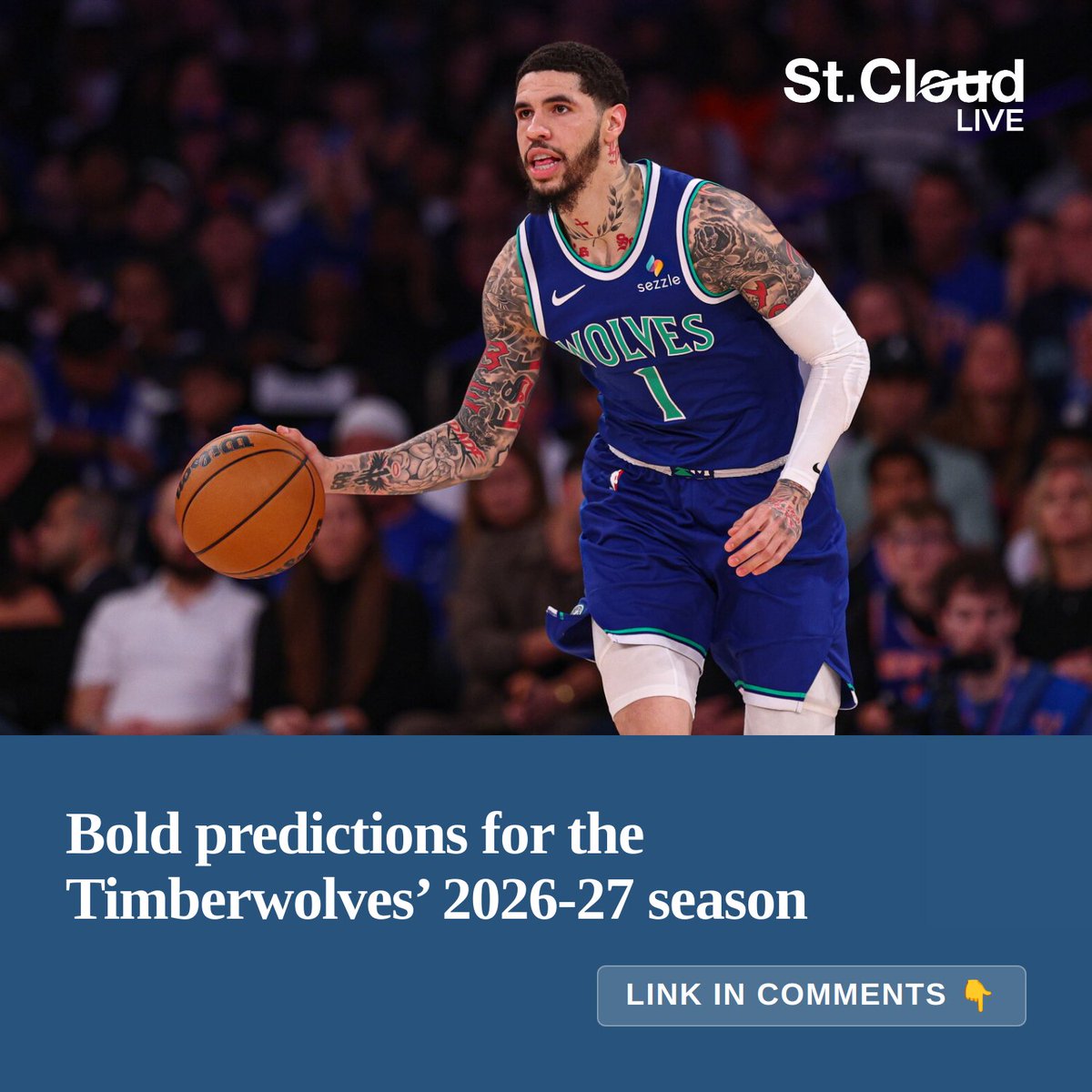 StCloudLive's tweet photo. Can Minnesota tout one of the NBA’s best offenses this season
🔗 in reply https://t.co/ELtQ4Yn70t