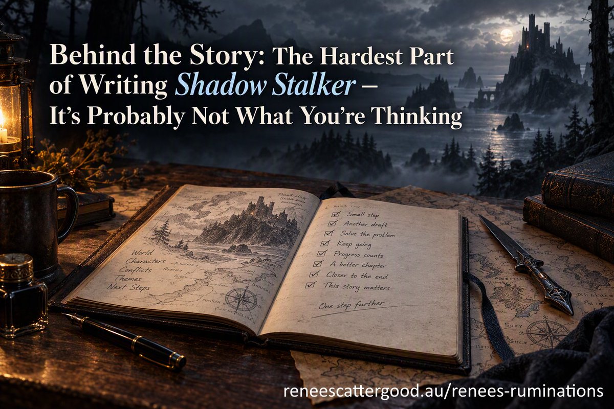 ReneeScatts's tweet photo. The hardest part of writing Shadow Stalker wasn’t writer’s block. It was learning to work with chronic illness—not against it. I stopped chasing word counts and redefined progress.
https://t.co/EsDe8phgr2
#AuthorLife #WritingProcess https://t.co/r2dbENc6Eo