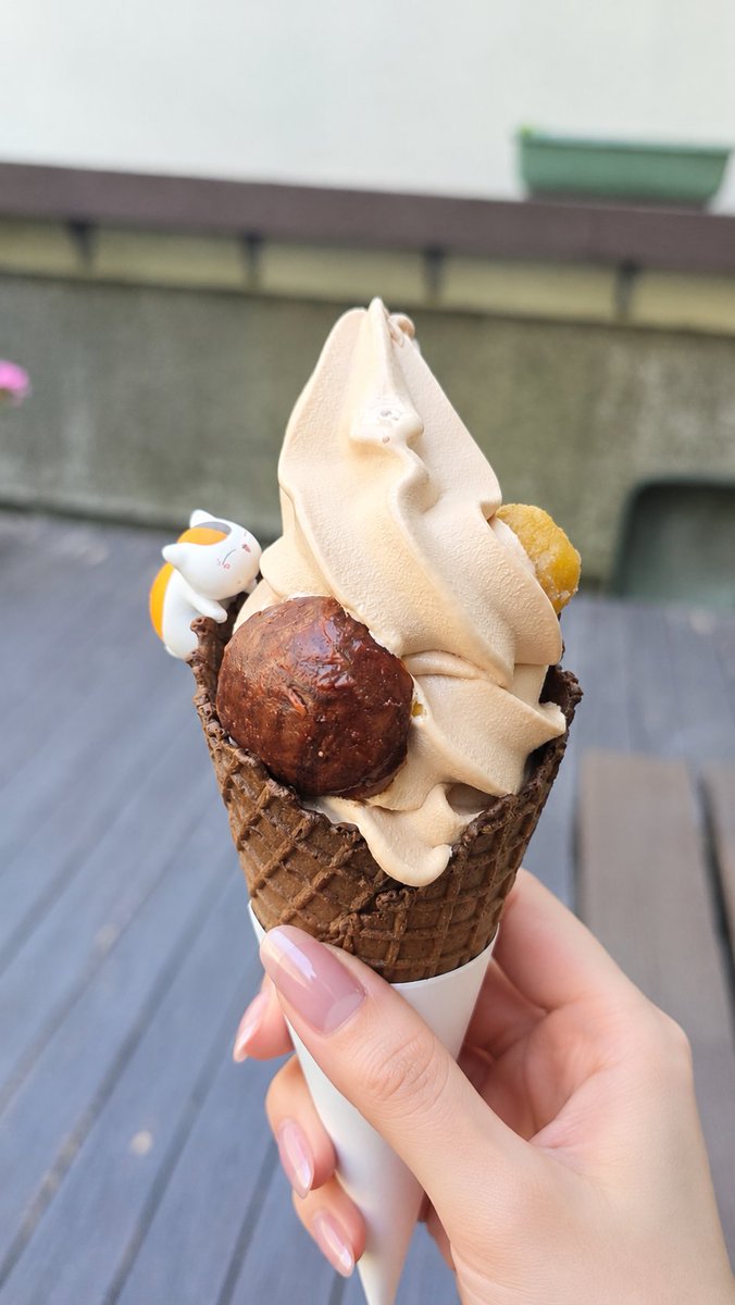 zigemon1971's tweet photo. くまろんソフト🍦
「早くわしにもくれぇ～！」😆
#球泉洞 https://t.co/ggZw3NNL5i
