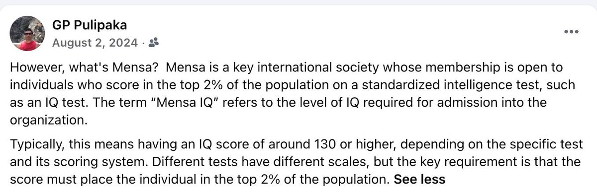 gp_pulipaka's tweet photo. The Mensa Genius Quiz! #BigData #Analytics #DataScience #AI #MachineLearning #IoT #IIoT #PyTorch #Python #RStats #TensorFlow #Java #JavaScript #ReactJS #GoLang #CloudComputing #Serverless #DataScientist #Linux #Mathematics #Programming #Coding #100DaysofCode
Facebook Memory! https://t.co/td0nnItQy9