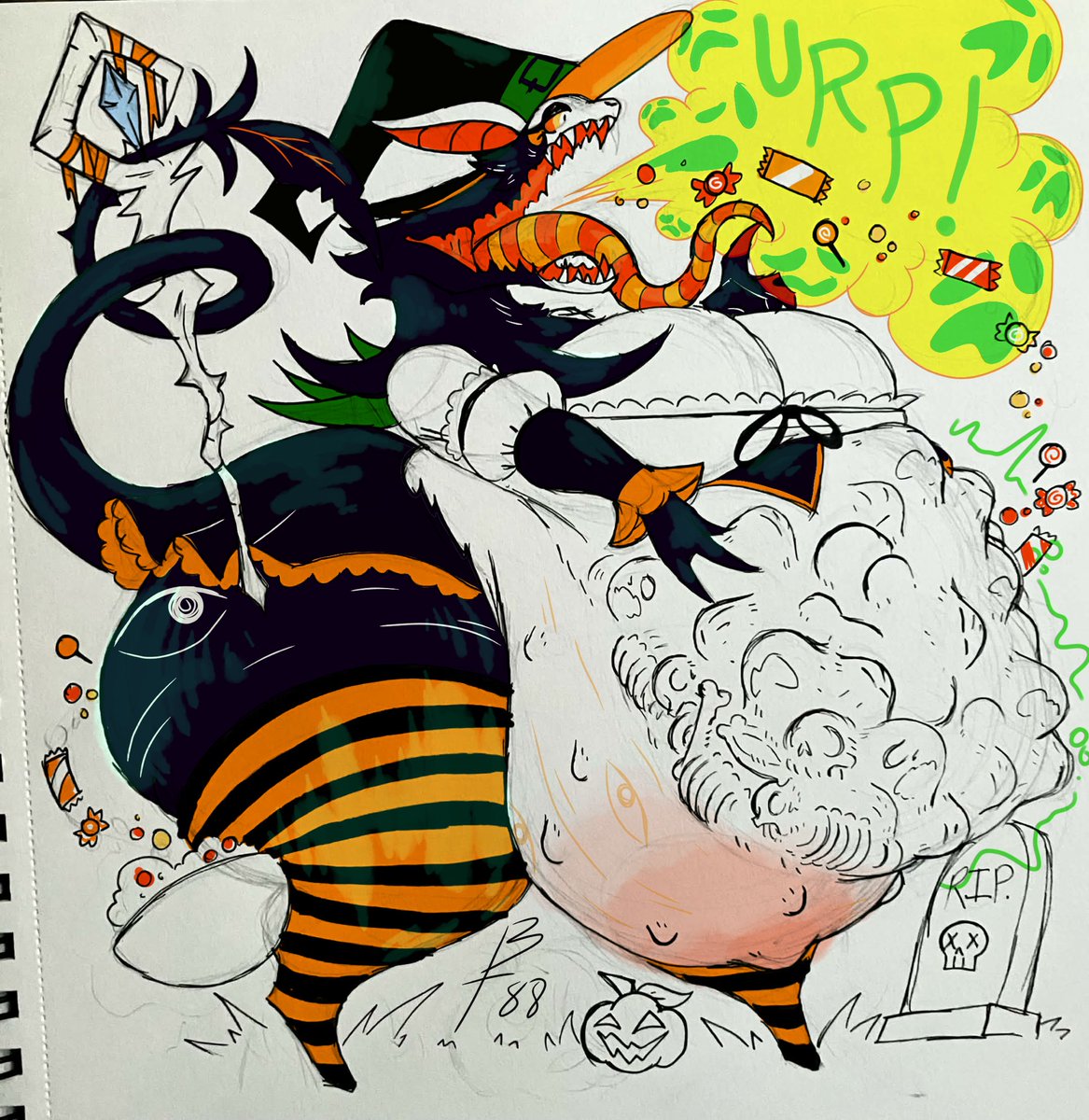 beastietreats88's tweet photo. //Mass Vore, Preg Pred, Bone imprints, Monster Woman
-
-
-
-
-
A Witch Beastie for the spookiest month! Beware of her or else you’ll be her next treat!🎃👻 https://t.co/MHPdcwB1SH