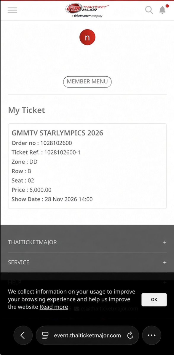 UncleJayEmpire's tweet photo. WTS  TICKET
GMMTV STARLYMPIC 2026

-2x Zone  6000 | DD
-2x Zone 5500  | OO
Front row

International fans dm 
Dm for more details 

#GMMTVStarlympics2026 https://t.co/w5lEUjAiyI