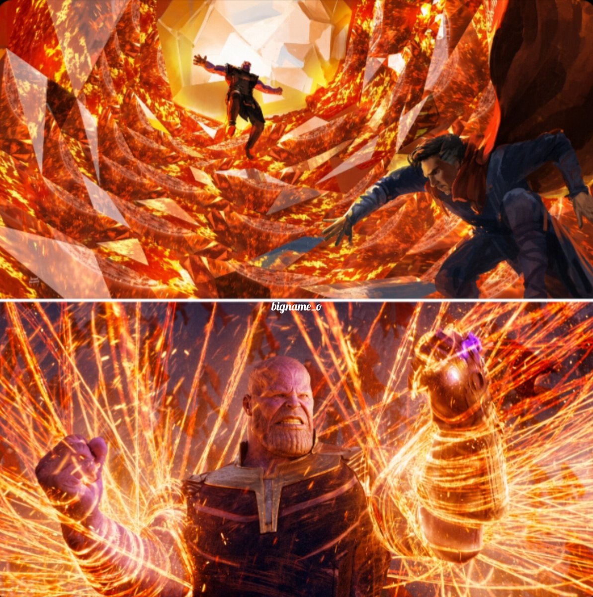 bigname_o's tweet photo. Who gave Thanos the toughest fight in Infinity War?  💜 Not who you'd expect... https://t.co/jqYlUD95Ip