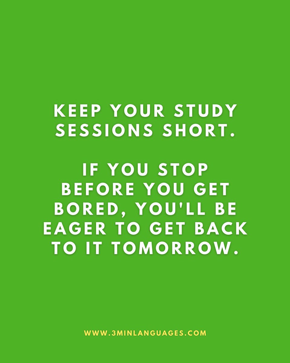 3MLanguages's tweet photo. Quit before you’re bored 😄
 Keep it fun, keep it short, come back wanting more.
 👉 Try 3-minute lessons: https://t.co/zJMA7G83iy

#3MinuteLanguages #StudyIn3 #LanguageLearning #MicroLearning #Consistency #LearnFrench #LearnSpanish #LearnGerman #LearnItalian #LearnPortuguese https://t.co/1MvLSHsNlG