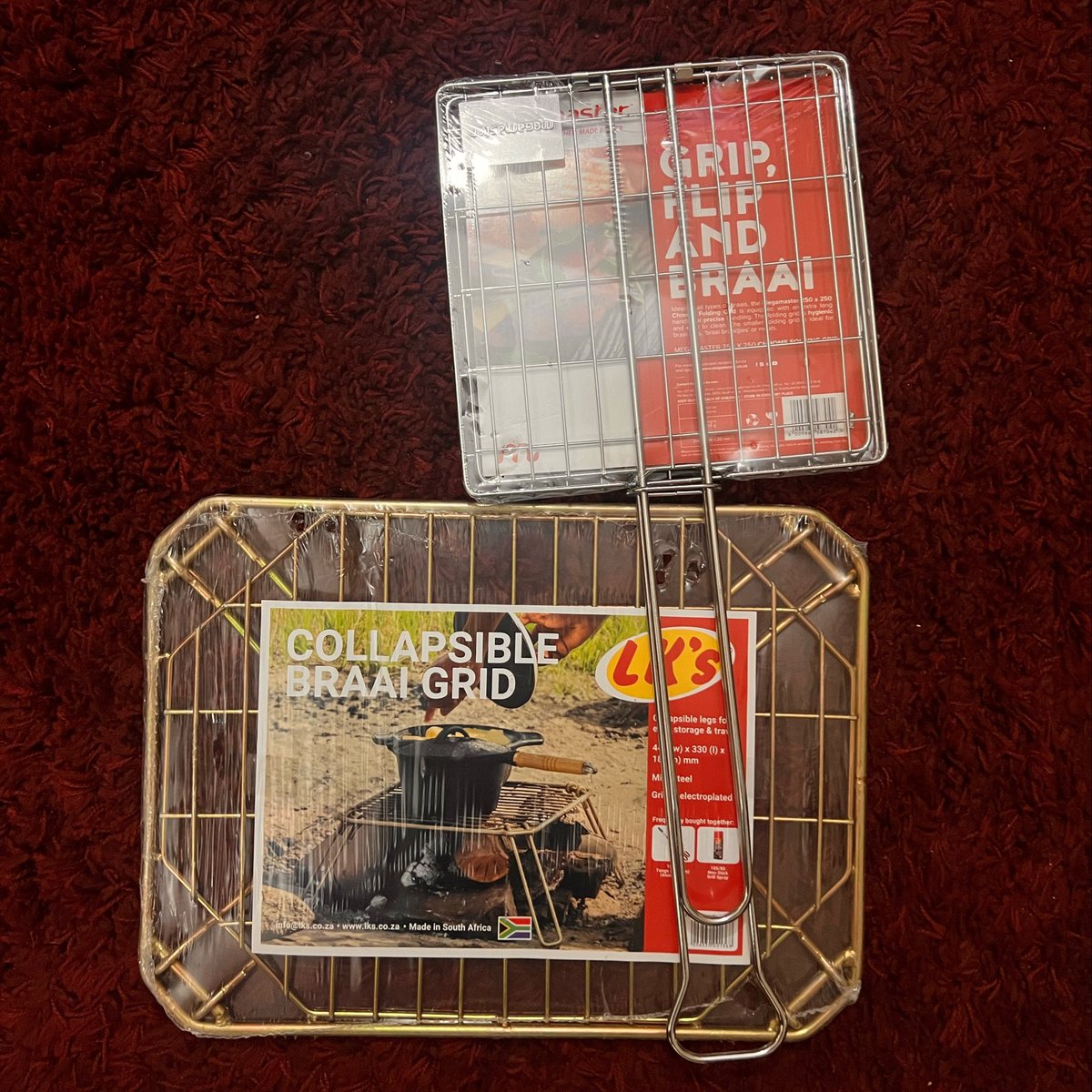 smusyoka's tweet photo. Last night’s braai. We did chicken wings, picanha, lamb shoulder chops and lamb ribs using this collapsible braai grid. https://t.co/UipyR4zvXc