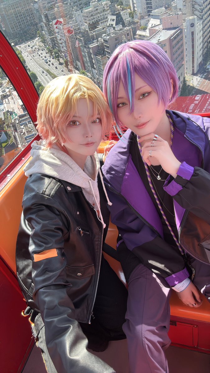 hachilema's tweet photo. 1着目ー！！ZOZO2ワンツーで🎡乗れた✨

#prsk_cos https://t.co/UiFfDaeSjP