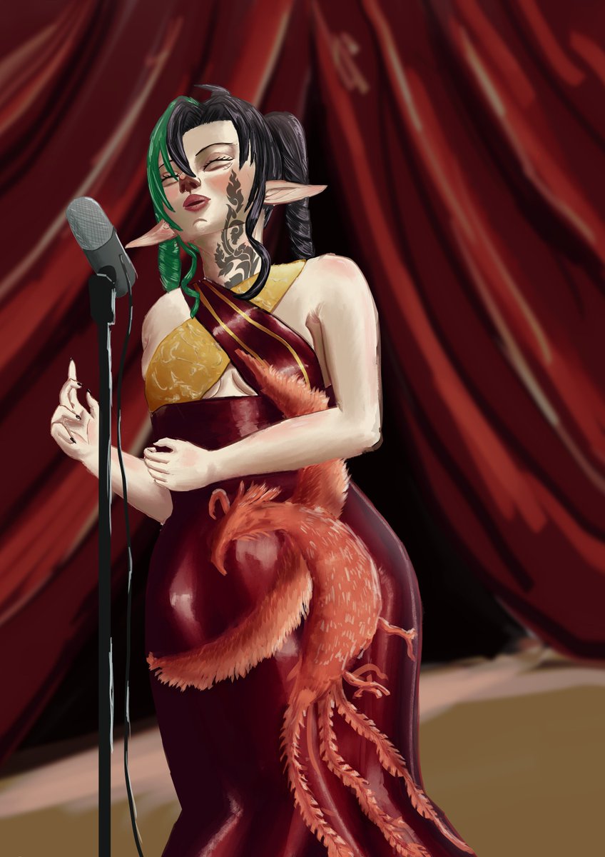 mudflyingfunny's tweet photo. คุณออมทำชุดสวยมากเลยเอามาวาดซะเลยยยย
//เป็นมุมที่วาดหน้ายากมากกก ทั้งตัววาด 3 ชั่วโมง วาดหน้าไปแล้ว 5 ชั่วโมง ทำได้ดีที่สุดเท่านี้แหละครับ😭 https://t.co/uLv53KSNoI