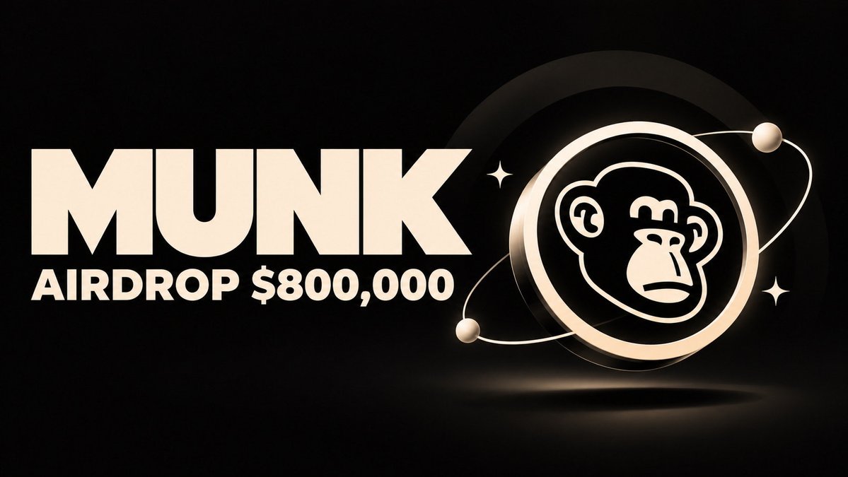 munkxwin's tweet photo. Claim $800,000 - $MUNK airdrop for first 3,000 🔥

$MUNK will list October 20th on #Binance   #Bybit #OKX #Bitget #Mexc  #Upbit #Kucoin

✅ Follow @munkxwin 
✅ RT + Like
✅ Comments $SOL address

Distribution airdrop October 19th ⏳ https://t.co/ZZLUDLWJoJ