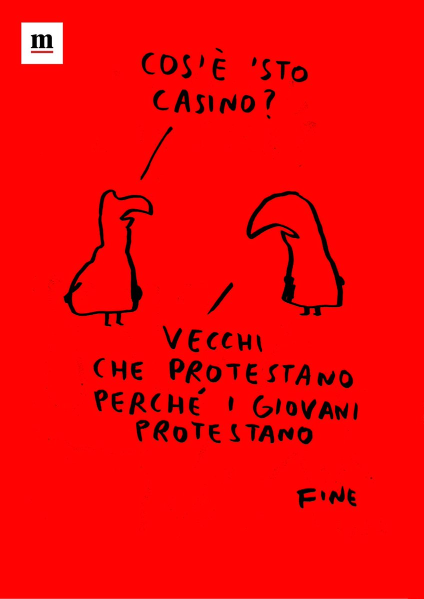 GliScarabocchi's tweet photo. Cos’è 

Scarabocchio dalla prima de @ilmanifesto, oggi in edicola! https://t.co/ycBknrwnmN