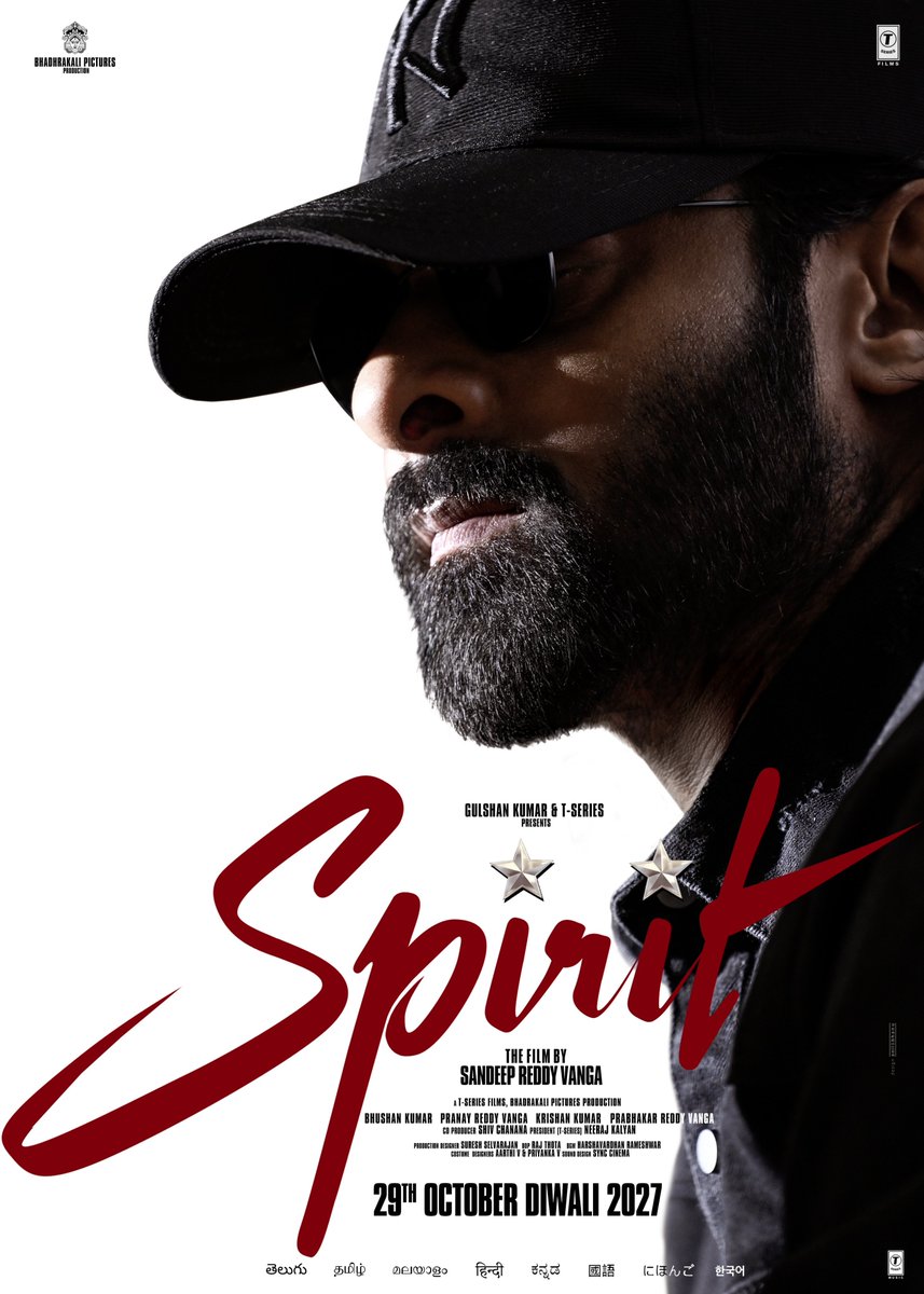 iammoviebuff007's tweet photo. #SPIRIT - Postponed to DIWALI 2027..👀 Usually Telugu Biggies won't prefer diwali release.. Let's see if the film makes it to that date.. Also #Ramayana2 is Planning for the Same Slot..✌️ https://t.co/2Pa7f0IN35