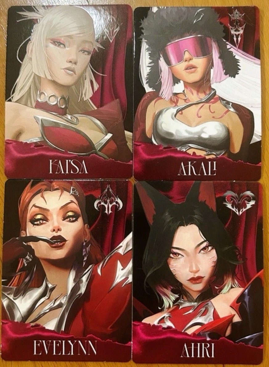 dreamingwitchvt's tweet photo. K/DA FIRESTARTER PHOTOCARDS https://t.co/jqbU0fsrV2