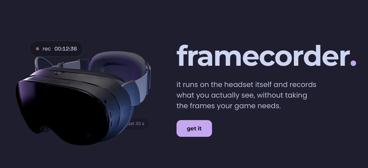 HardwareSteam's tweet photo. BetterFrame will have StreamXR (Steam Frame YouTube) and Framecorder (Steam Frame Recorder) built in, easy to click and open no matter what you’re doing

I have a planned list of features (many from the replies of that post!) but for some of it I still have to see what’s currently possible before posting. I am only one person without revenue from all this so I don’t have people to hire to help with it, so it WILL take some time as I want human quality put into it rather than just vibe coding my way through it... 
I think late November-December is a timeframe I can give for a release and I’ll continue to post updates until then. If anyone has any questions or suggestions let me know 🫡