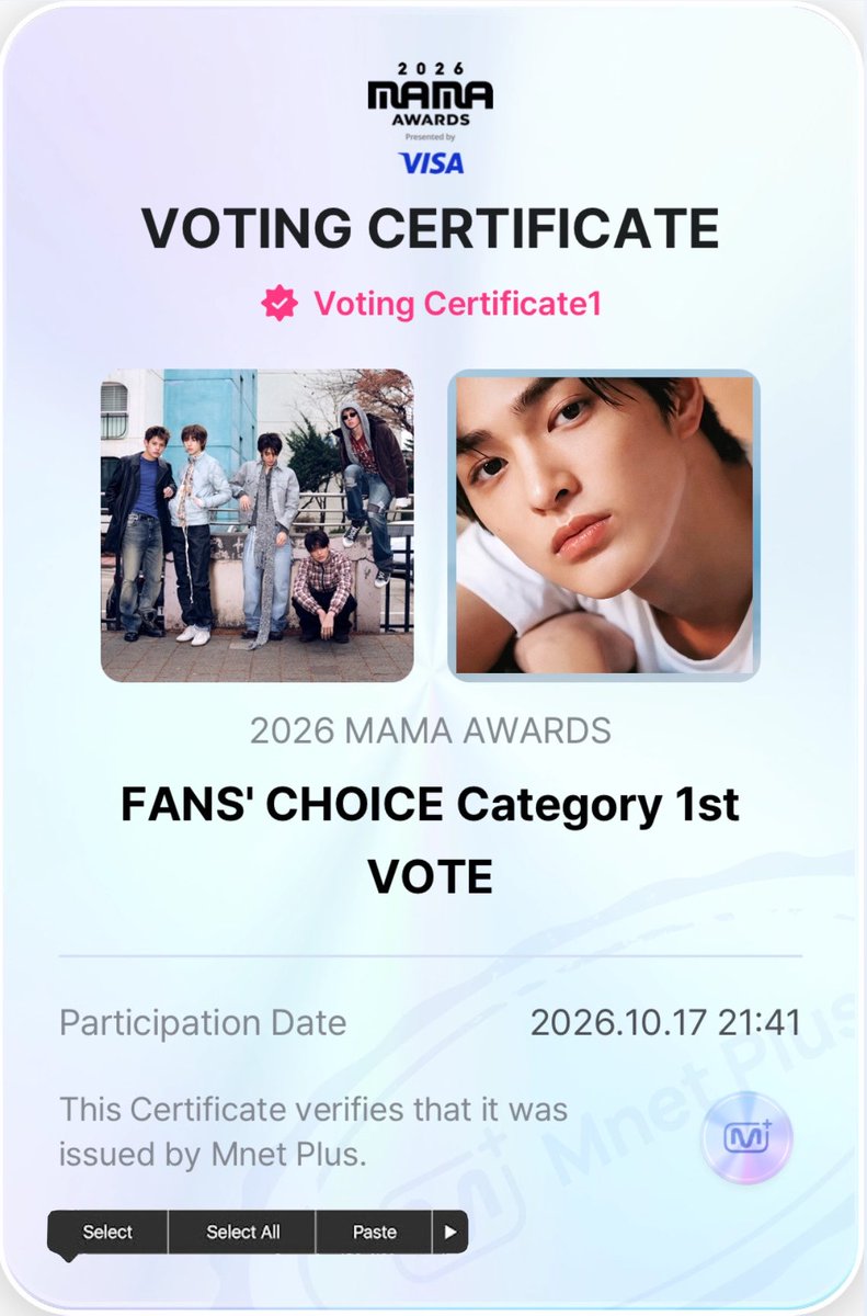ddkeonhoo's tweet photo. 1 RT = 1 VOTE
1 REPLY = 1 VOTE 

VOTE FOR CORTIS NOW ‼️

I vote for #CORTIS on #2026MAMAVOTE https://t.co/MEWk8psz9Q