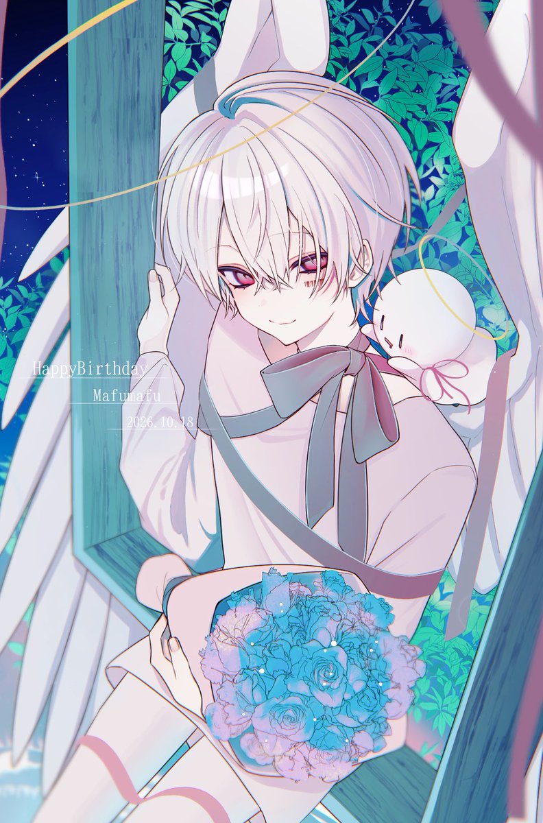 ymym_kakuta's tweet photo. #まふまふ誕生祭2026 
 #まふあーと 
お誕生日おめでとうございます🎉 https://t.co/rIwIVIJ3Tl
