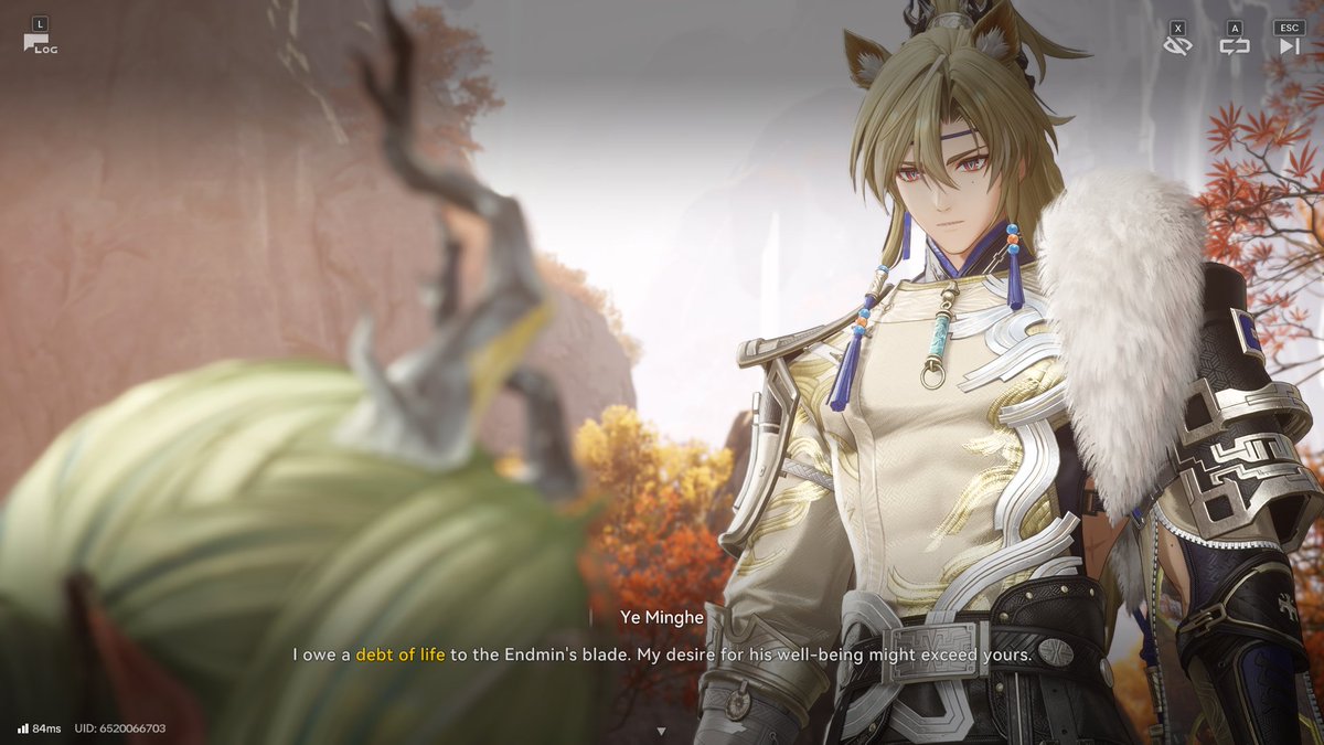drcatboyuno's tweet photo. Endfield is really not holding back with showing how Ye Minghe cares this deeply for Endmin like that's mister Yearnatron 3000 right there 😳 https://t.co/x3NyRBChx3