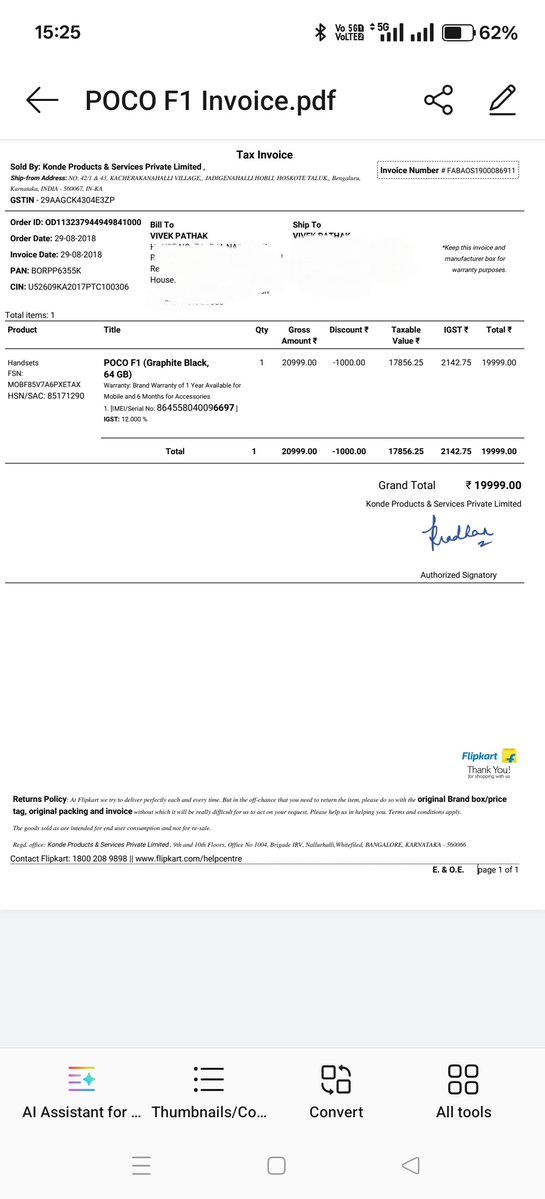 vivekpathak_26's tweet photo. @RedmiIndia @XiaomiIndia WO:ISIN20261014000409-61B0 and WO:ISIN20261017000750-0018: same copy-paste reply, "Grievance Team will contact you shortly." Nobody has. Redmi Move (Flipkart OD335617616547112100) still 1 min fast. See attached videos. Pathetic and horrible. Replace it. https://t.co/BgKX2l3sTN