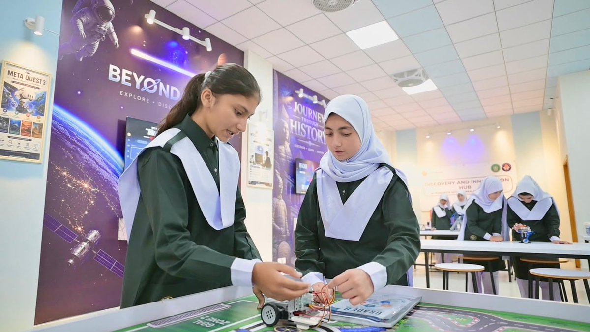 RadioPakistan's tweet photo. The Discovery and Innovation Hub at #DaanishSchool with its #RoboticsLab and #STEAM focused learning gives students hands-on exposure to science and technology
@PakPMO @CMShehbaz @MoIB_Official @TararAttaullah
#DaanishSchoolIslamabad #TaleemSeTameerTak #RadioPakistan #News https://t.co/Xu0SEc47L2