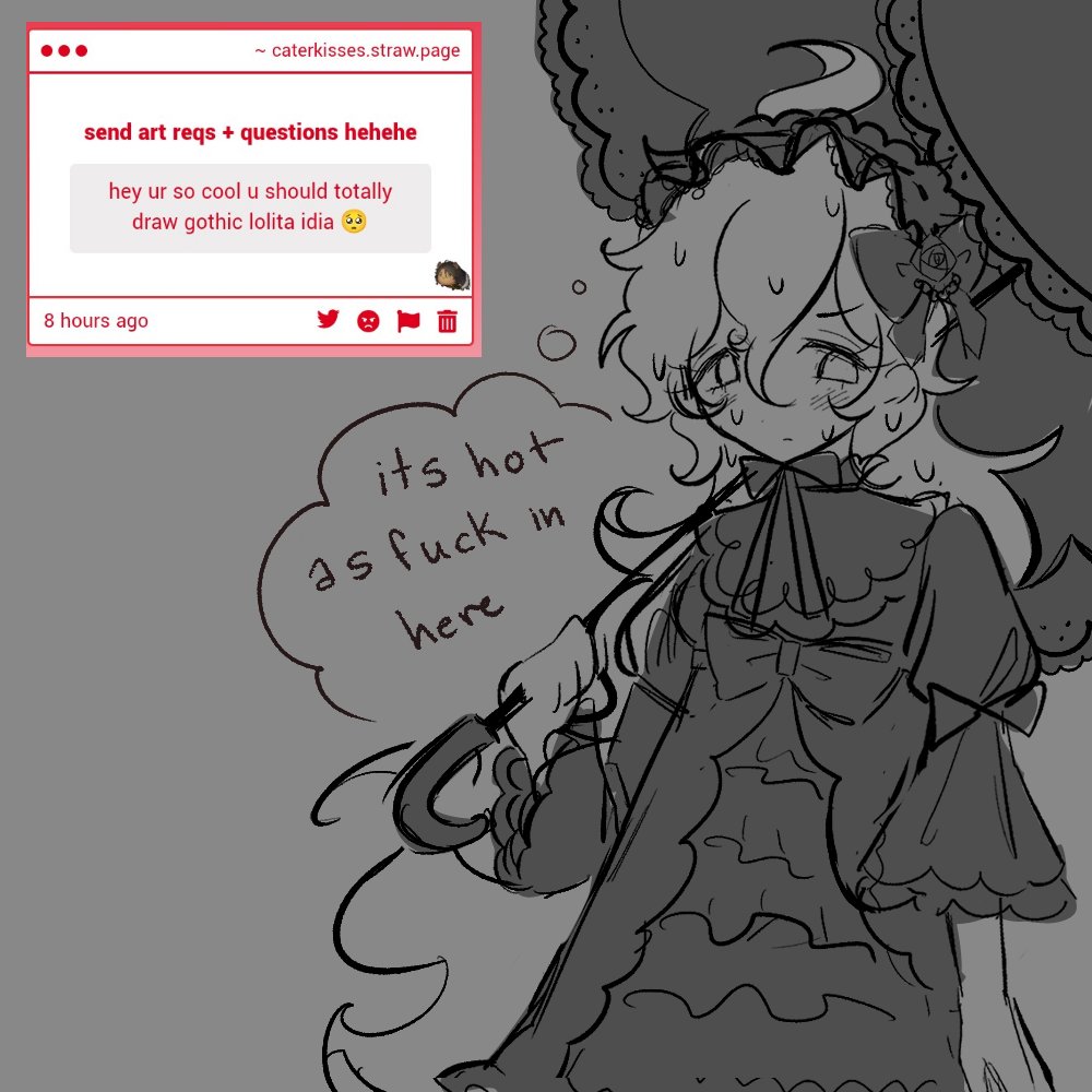 caterkisses's tweet photo. "hey ur so cool u should totally draw gothic lolita idia 🥺" -> lowk no ref so do pardon if I did anything wrong augh it's 12am here https://t.co/X55LDLBO98 https://t.co/zrAhJEpYbH