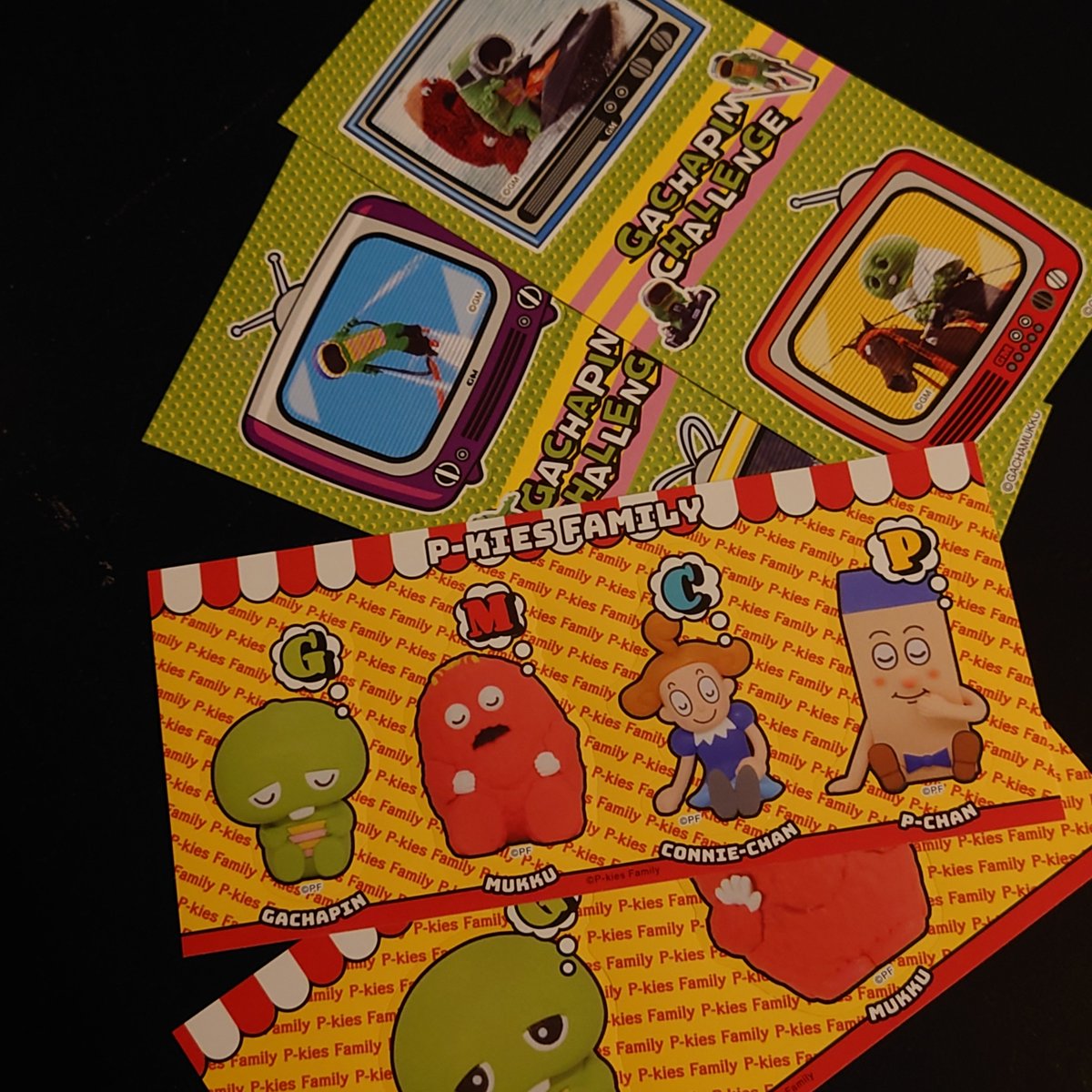CC_M_B_'s tweet photo. ガチャピン・ムックのきゃらくたぶるステッカーズを久し振りに見かけたから2つ買ってみたよ！
コニーちゃんとPちゃん出てくれて嬉しい https://t.co/YVcATisjZm