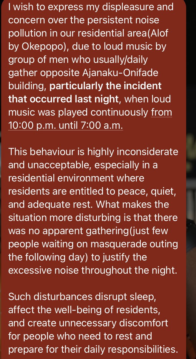 Faderera45115's tweet photo. #LASEPA #NoisePollution #Enforcement🥹🤲🏼 https://t.co/laPEOlz5MY