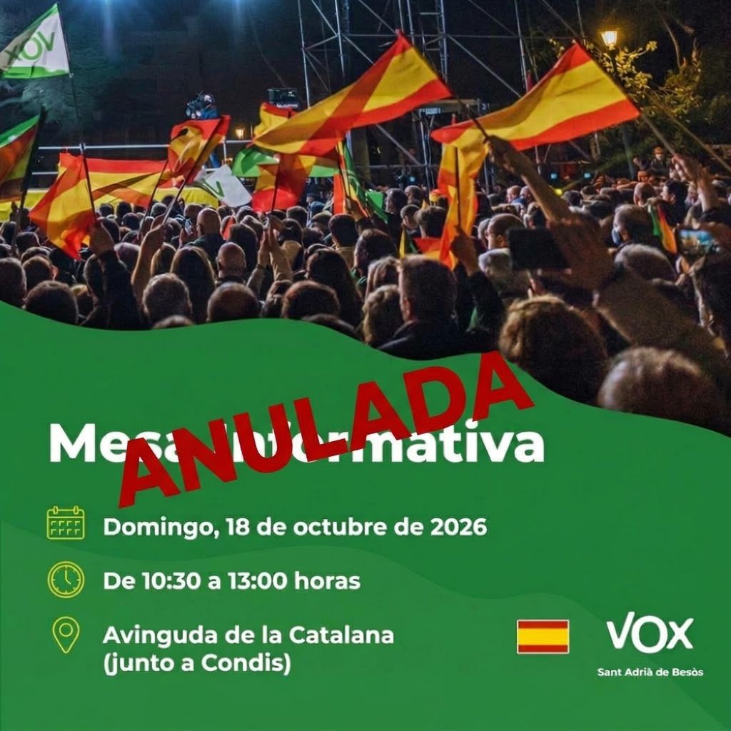 BalboaTonyVox's tweet photo. ANULADA‼️Debido a las fuertes lluvias, nos vemos obligados a suspender la carpa. Lo sentimos mucho. En breve haremos otras. https://t.co/NRqUFR0Dx9