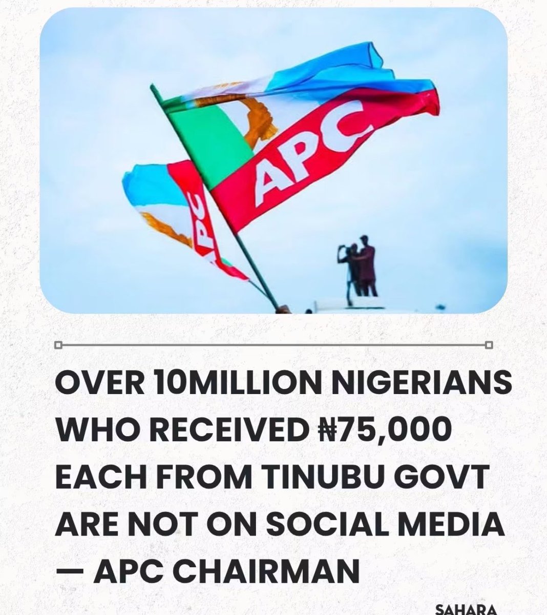 talabidamilola5's tweet photo. Ten million people who received 75,000, they all have bank accounts but non is social media.

No evidence to show, some people in my area submitted their data’s and the posted their list on the wall, presently like this nobody receive the money.

APC &amp; TINUBU MUST GO! LIARS https://t.co/f148mIxSiI