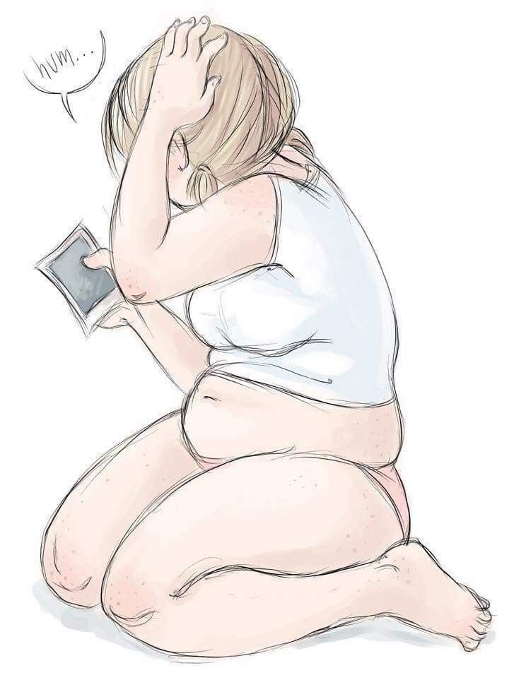 absolutelystrve's tweet photo. How it feels being a fat chud scrolling #edrtwt 
#anatwt #ricecaketwt 

(No hate to the artist whatsoever!! Oc is such a cutie) https://t.co/l9deqwFKxl