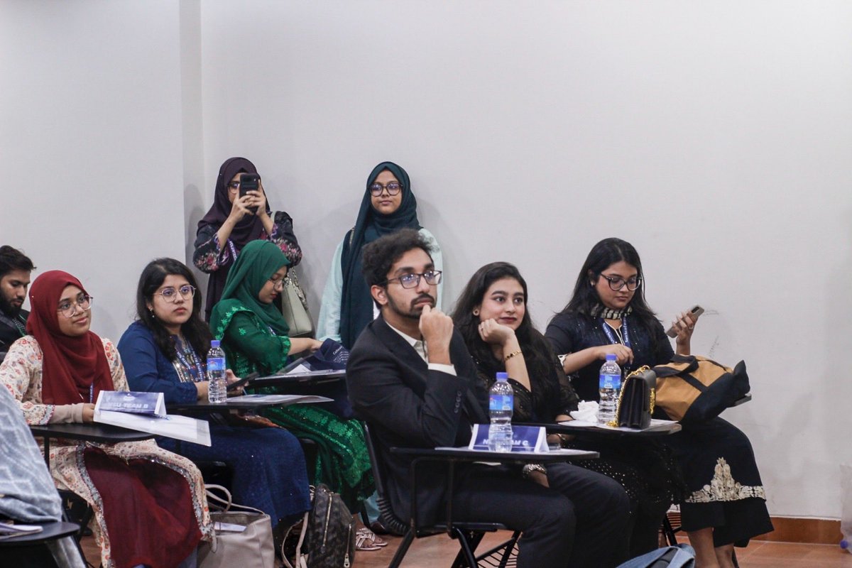 NsuPharmacyClub's tweet photo. A game of wit and grace! Some moments from the battlefield of words and wisdom DBL Pharmaceuticals Ltd. presents Pharma Debate  at City Bank Presents Pharma Fest 2026 co powered by ZEEHO CF MOTO
#pharmafest2026 #pharmadebate https://t.co/TSiHsjQdhW