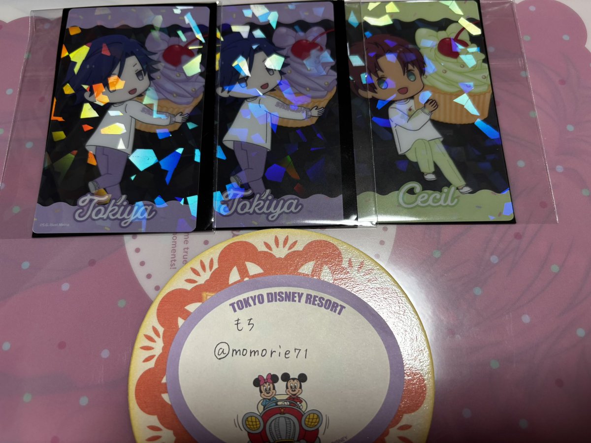 momorie71's tweet photo. 【交換】うたプリ BGS BE MY CUPCAKE Ver.  BMC  

譲）①サテンステッカー　
　　音也、真斗、嶺二、藍、カミュ
　　②マグネットシート
　　真斗、セシル、カミュ
　　③クリアカード
　　トキヤ2、セシル
求）①蘭丸②レン③レン

池袋、都内お手渡し＞郵送希望です。
よろしくお願いいたします。 https://t.co/WQNftvgwRk