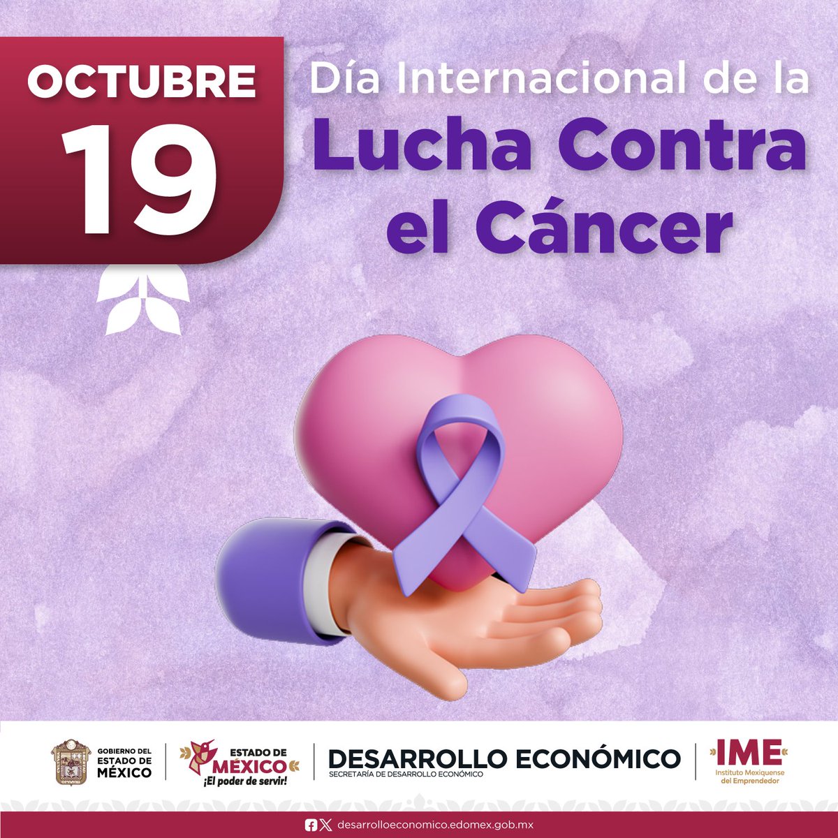 IM_Emprendedor's tweet photo. Día Internacional de la #LuchaContraElCáncer | Desde el #IMEmprendedor, nos unimos para crear conciencia, promover la prevención y acompañar a quienes enfrentan esta enfermedad.

💜 La información, la prevención y la detección oportuna pueden marcar la diferencia. https://t.co/BpyLNPV0l2