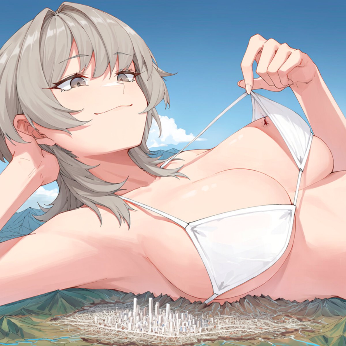 konhirute's tweet photo. 街で遊んでる妹さん

#giantess #巨大娘 #sizetwitter https://t.co/NwrD4uyiat