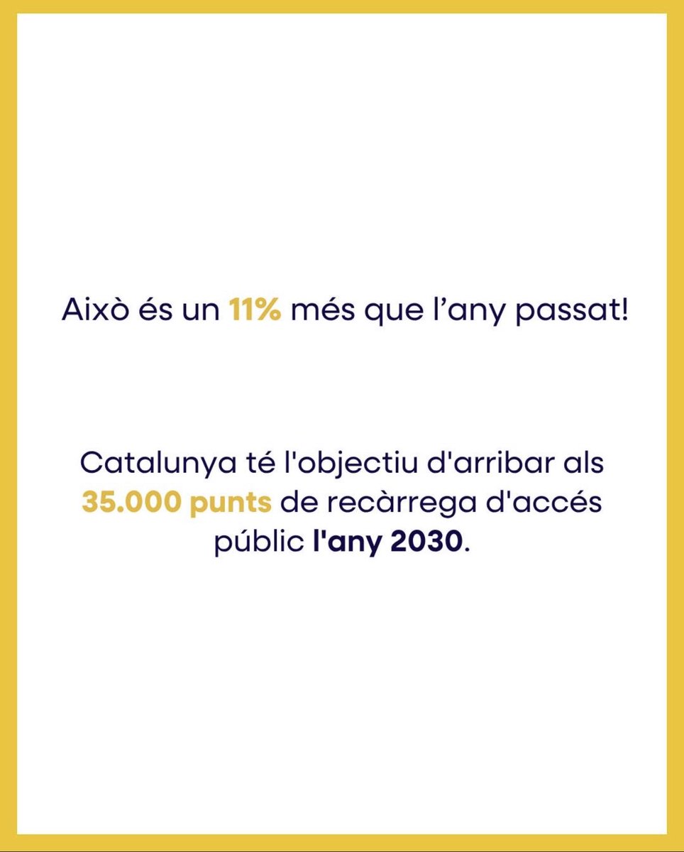 GironaCetig's tweet photo. ⚡🚗 Catalunya ja compta amb 11.888 punts de recàrrega de vehicles elèctrics, un 11% més que l’any passat!

🎯 Objectiu 2030: arribar als 35.000 punts d’accés públic.

🔌 Des de les OTEC t’ajudem a impulsar la mobilitat elèctrica a la teva empresa.

🌐 https://t.co/y01eZjZn89

#enginyersgi #girona #otecgirona #vehicleselectrics