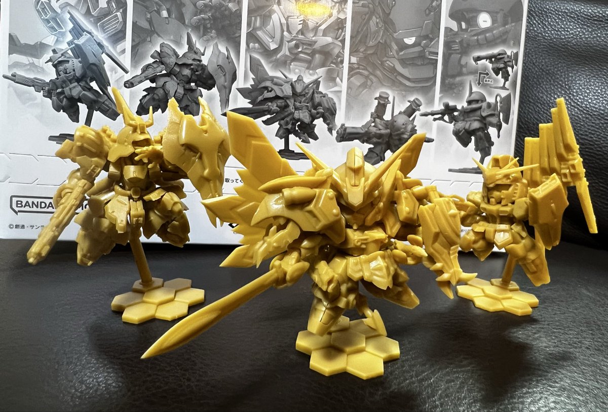 rolanberry2009's tweet photo. #ガンダムスペリオルディファイン
細かくて1体作ってヒィヒィだね
完成すると満足感ある出来
シールは被りなし！

次回は水上下駄舞留晴太頑駄無
立体化お願いします。格好良いです。
(下駄と駄舞留で駄の一字を端折ってる https://t.co/HwlN3eIWYk