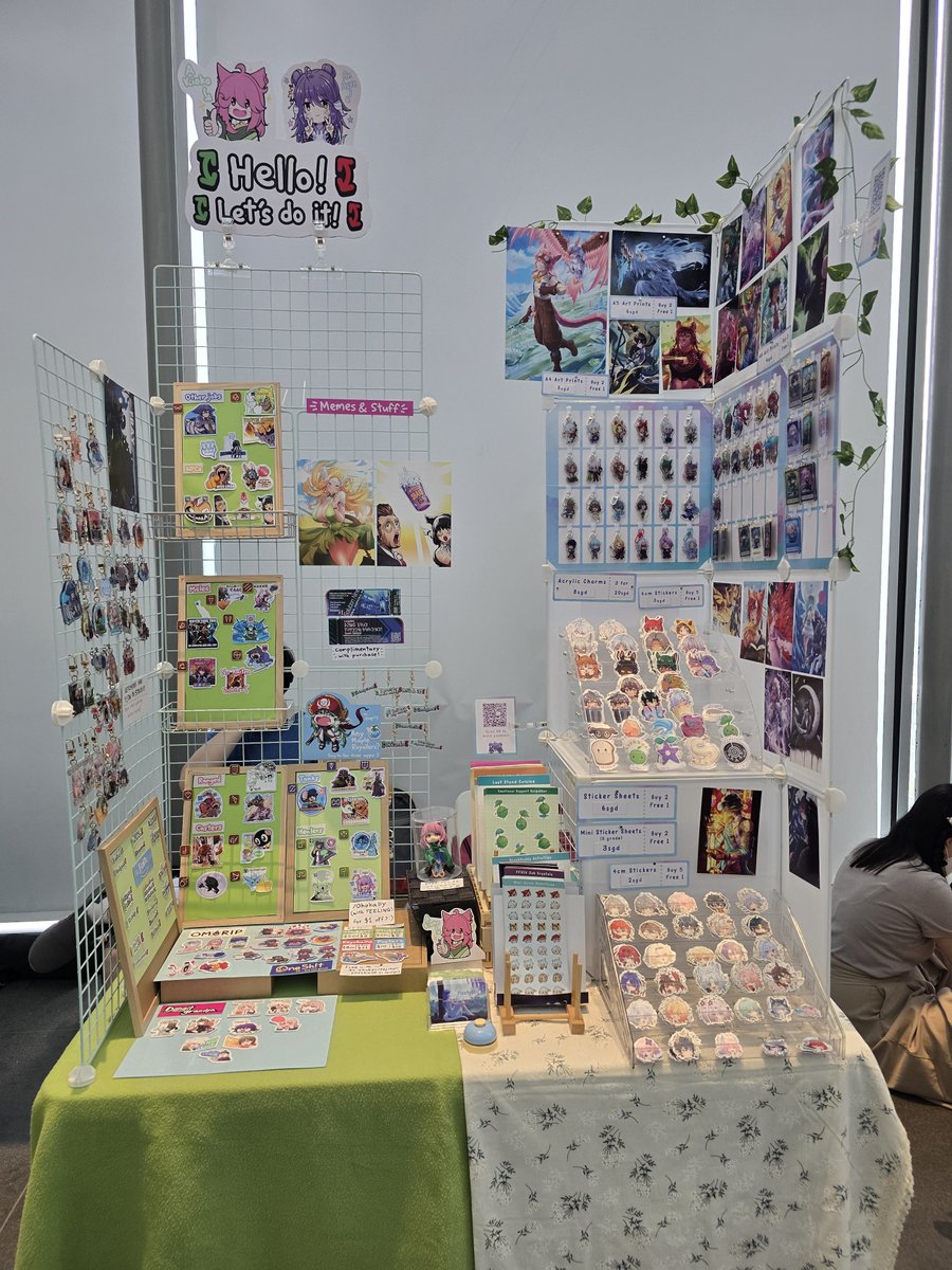 floatyskye's tweet photo. I forgot to post this yesterday but boothed at #msqsg2026 this weekend. Had a lot of fun! Tysm to the organisers for hosting 💖

Also tysm to @70sMexi for sharing your booth with me~ https://t.co/W1rPWQAe9p