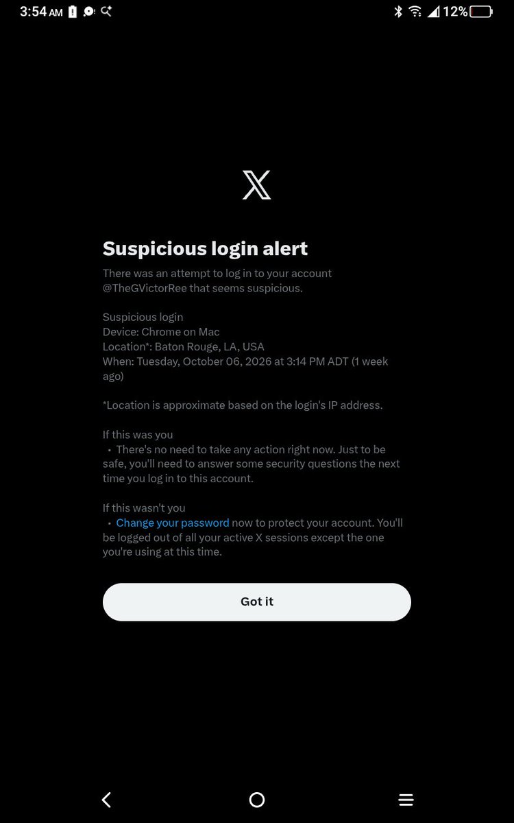 TheGVictorRee's tweet photo. Look at these dummies trying their best to Get into my account. https://t.co/U3KmkybfQc