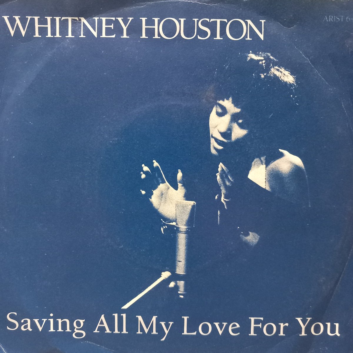 The_Harry_Man71's tweet photo. 1985. Saving All My Love For You #7inch single #whitneyhouston #arista #80s #vinyl #vinylcollection https://t.co/e5sucQEHML