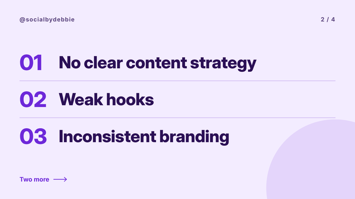 debbbiezm's tweet photo. Posting but not growing? 

5 reasons your business is stuck on social media 

#SocialMediaStrategy #ContentStrategy #SocialMediaManager https://t.co/bf1By4zaUk