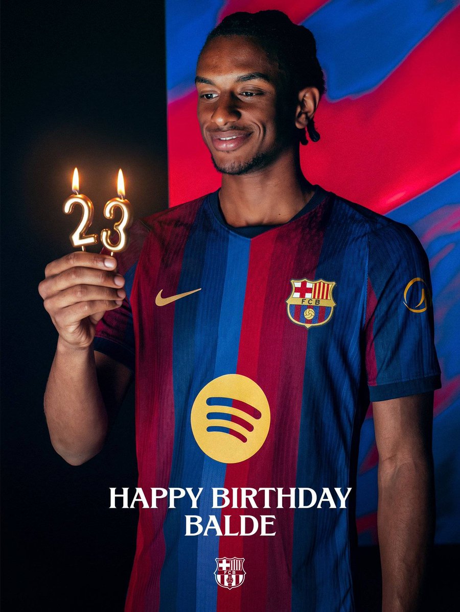 BarcaTimes's tweet photo. Happy 𝟐𝟑𝐫𝐝 Birthday to Balde ❤️🌟 https://t.co/9zRPMPy6su